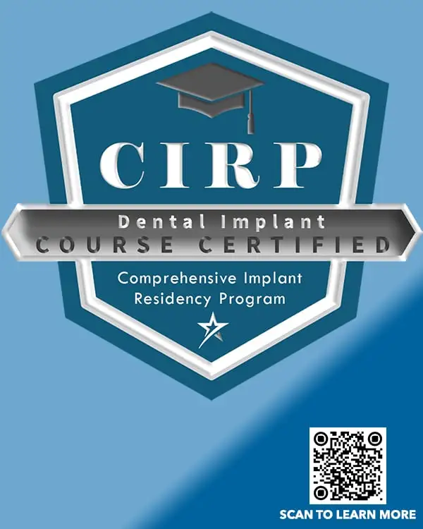 CIRP Dental Implant Course Certified Badge